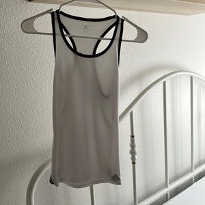 Adidas white tank top